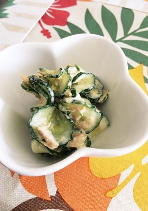 ツナきゅうりサラダ☆カレーマヨ味♪-レシピのメイン写真