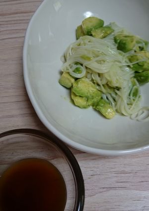 食欲無い時も♪アボカドそうめん★-レシピのメイン写真