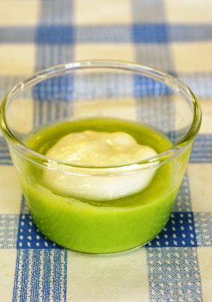 枝豆かん牛乳ソースかけ-レシピのメイン写真