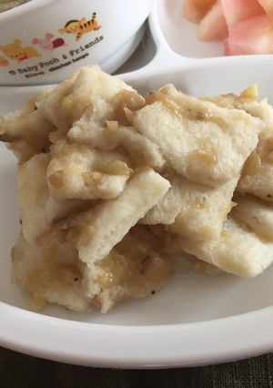 食パンとバナナで簡単 バナナパン☆離乳食-レシピのメイン写真