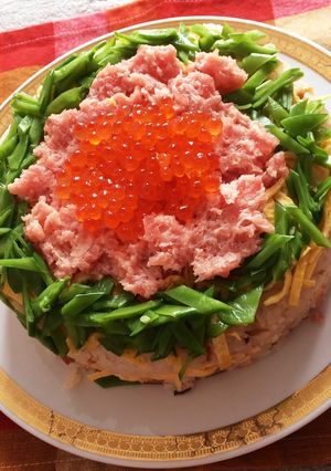 簡単☆ケーキ型ちらし寿司-レシピのメイン写真