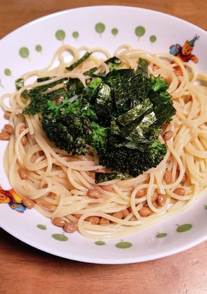 納豆のりパスタ-レシピのメイン写真