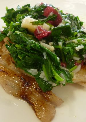 梅とエノキ茸・モロヘイヤの豚肉ソテー-レシピのメイン写真