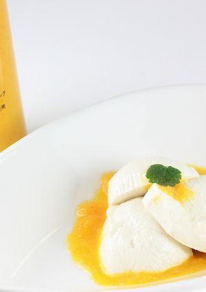 ニンジンソースでいろどり冷奴-レシピのメイン写真