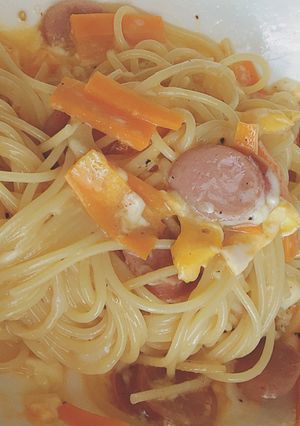 ズボラクリームパスタ-レシピのメイン写真