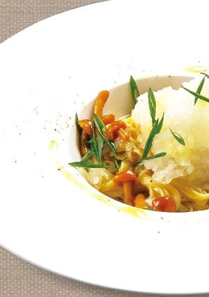 なめこの冷たいパスタ～大根おろし添え～-レシピのメイン写真