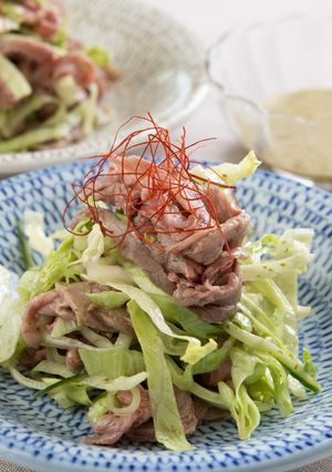 牛肉とレタスのしゃぶしゃぶサラダ仕立て-レシピのメイン写真