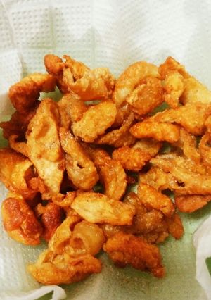 おつまみに!カリカリ鶏皮-レシピのメイン写真