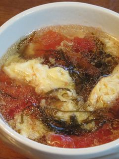 さっぱり旨い!トマトともずく酢の卵スープ-レシピのメイン写真