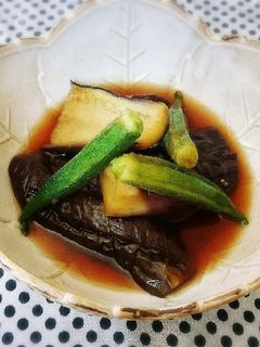 簡単美味!茄子とおくらの煮浸し♥-レシピのメイン写真