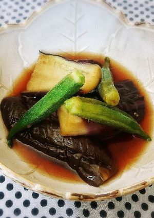 簡単美味！茄子とおくらの煮浸し♥-レシピのメイン写真