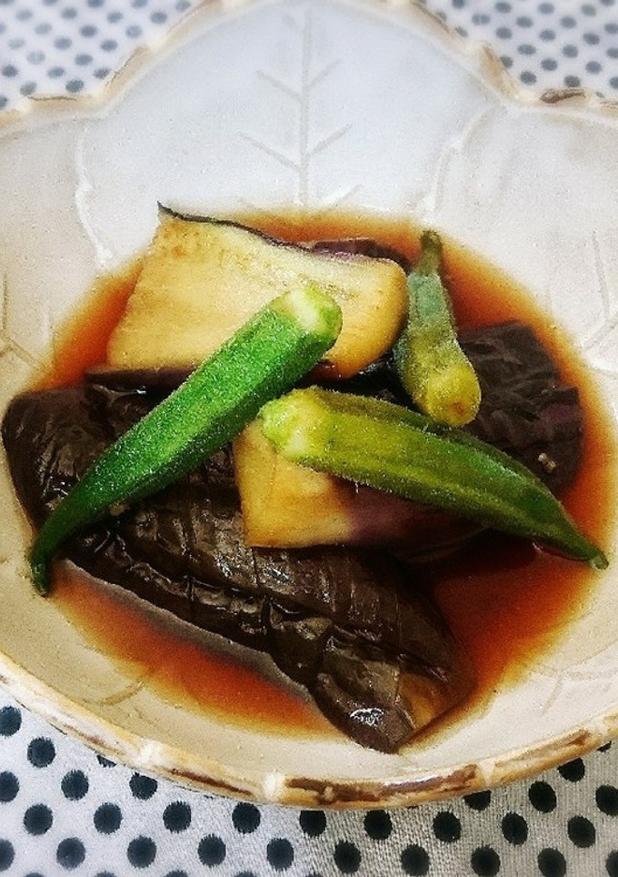 簡単美味！茄子とおくらの煮浸し♥-レシピのメイン写真