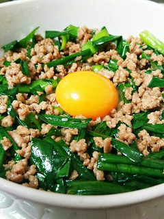 簡単☆ひき肉とニラの甘辛絶品丼☆-レシピのメイン写真