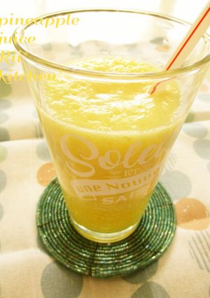 咳・喉の痛みに♡塩パイナップルジュース♡-レシピのメイン写真