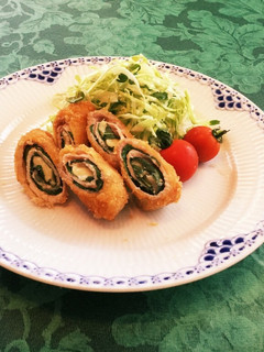 豚肉のシソとチーズのロール揚げ-レシピのメイン写真