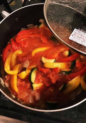 パプリカのトマト煮 取り分け離乳食完了期-レシピのメイン写真