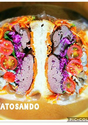 レバーわんぱくサンド♡ボリュームサンド♡-レシピのメイン写真