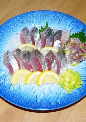 鰯の刺身 with 葱生姜-レシピのメイン写真