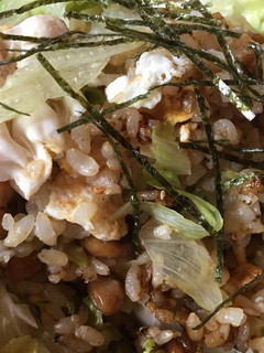 納豆とレタスのシャキシャキチャーハン-レシピのメイン写真
