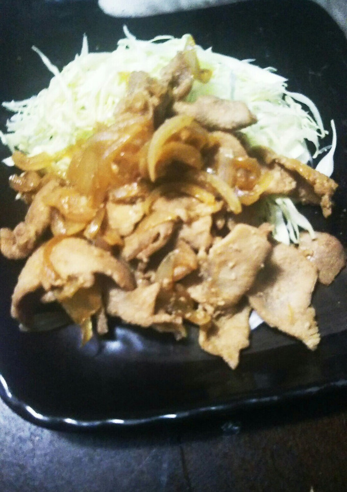 豚赤身肉と玉ねぎの生姜焼き-レシピのメイン写真