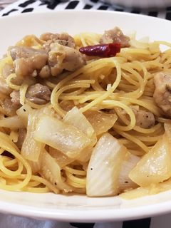鶏肉の和風パスタ-レシピのメイン写真