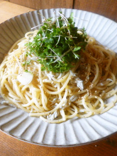 しらすとブロッコリースプラウトのパスタ♪-レシピのメイン写真