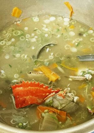 ワタリガニの濃厚白湯スープ-レシピのメイン写真