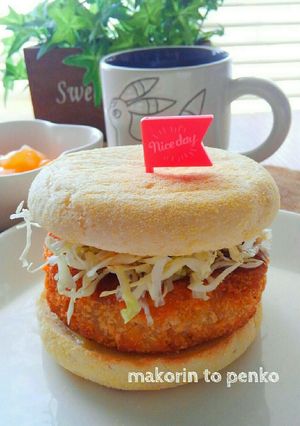 朝食・ブランチに＊ハムカツマフィン-レシピのメイン写真