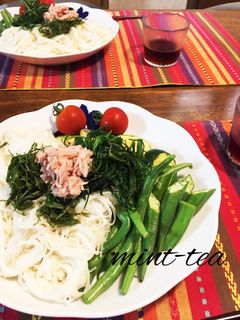 夏野菜たっぷりのそうめん-レシピのメイン写真