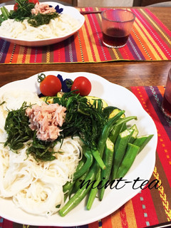 夏野菜たっぷりのそうめん-レシピのメイン写真