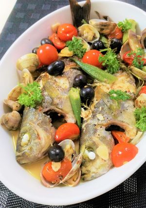 【釣食】イサキのアクアパッツア-レシピのメイン写真