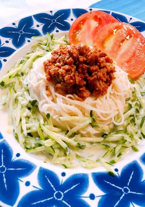 愛され♡食欲倍増☆冷やし担々素麺♪-レシピのメイン写真