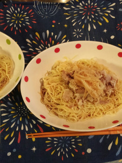 1つの鍋で簡単☆豚しゃぶ冷やし中華-レシピのメイン写真