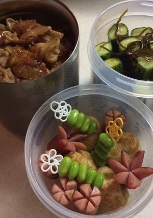 中学生お弁当(2017.7.22②)-レシピのメイン写真
