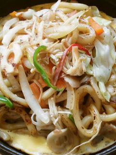 流したまご♡の焼きうどん!-レシピのメイン写真
