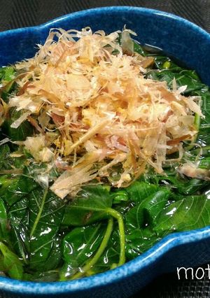 麺つゆだけ♪モロヘイヤのシンプルお浸し-レシピのメイン写真