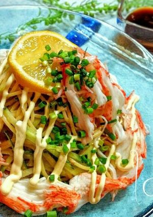 簡単♪カニカマとレモン醤油の冷製パスタ-レシピのメイン写真