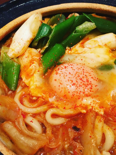 豚キムチ煮込みうどん-レシピのメイン写真