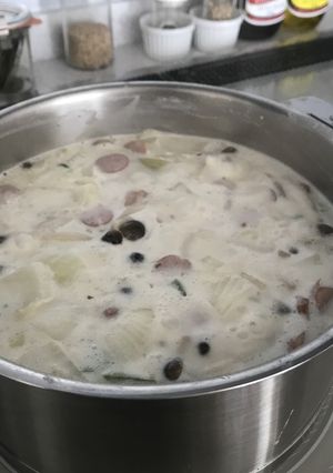 パスタソース使用クラムチャウダー-レシピのメイン写真