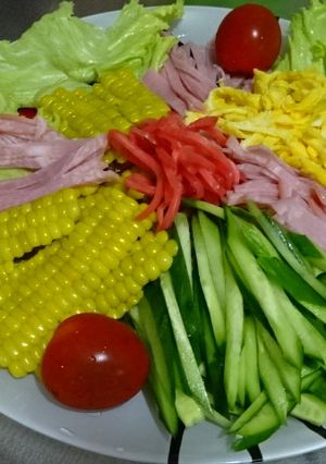 しらたきで！ヘルシーダイエット冷やし中華-レシピのメイン写真