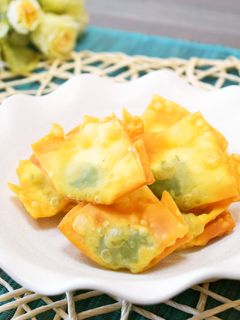 大葉とのりとチーズの揚げワンタン♪-レシピのメイン写真