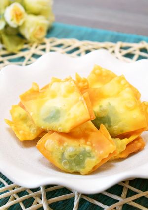 大葉とのりとチーズの揚げワンタン♪-レシピのメイン写真