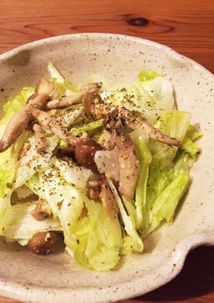 きのこソテーとハムのチーズサラダ♪-レシピのメイン写真