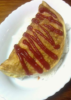 お腹満足☆ご飯の上におかずオムレット-レシピのメイン写真