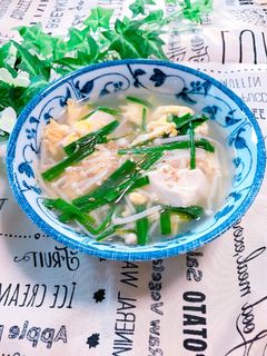ニラ♡えのき♡豆腐♡中華スープ-レシピのメイン写真