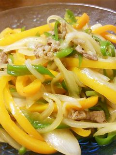 パプリカの肉野菜炒め。-レシピのメイン写真