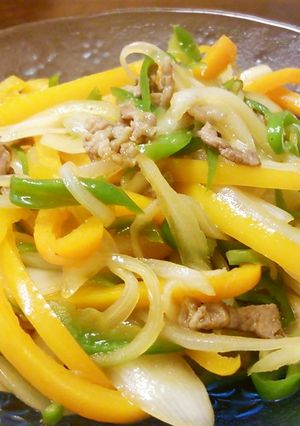 パプリカの肉野菜炒め。-レシピのメイン写真