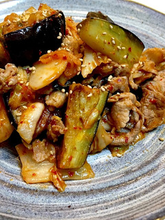 ご飯がすすむ☆ナス入り豚キムチ-レシピのメイン写真