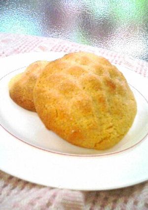 クッキー×ロールパン＝メロンパン♪-レシピのメイン写真