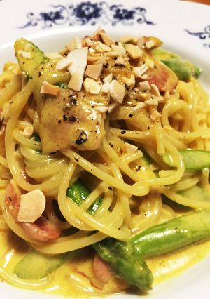 クリーミーカレースパゲッティ-レシピのメイン写真